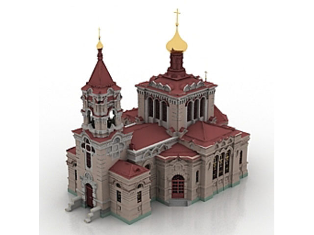 Free Church N33 3D model_2 For Architecture 3Ds Max Model Download